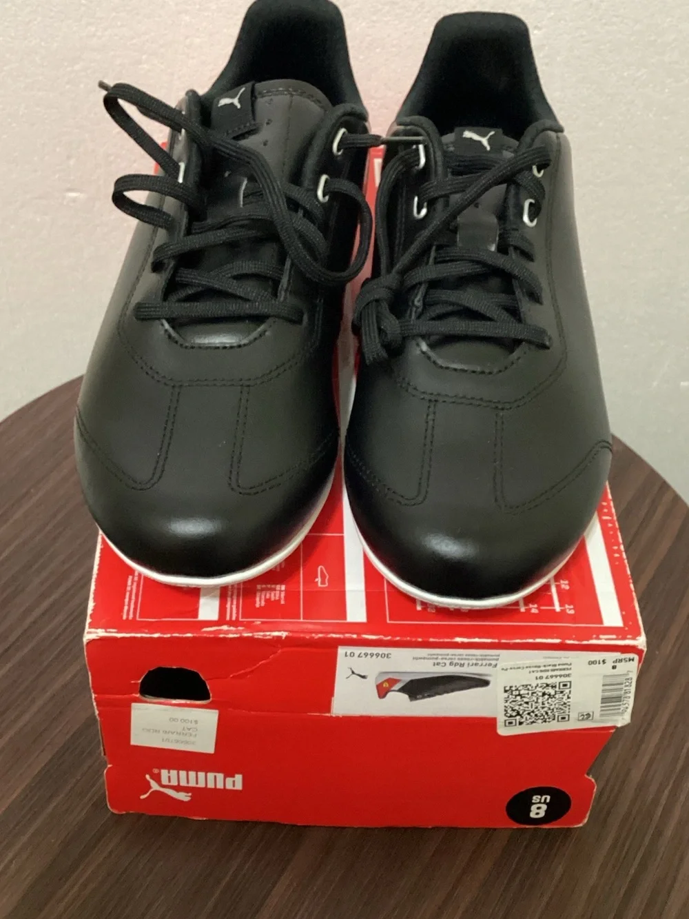 Puma Black Low-Profile Lace-Up Sneakers